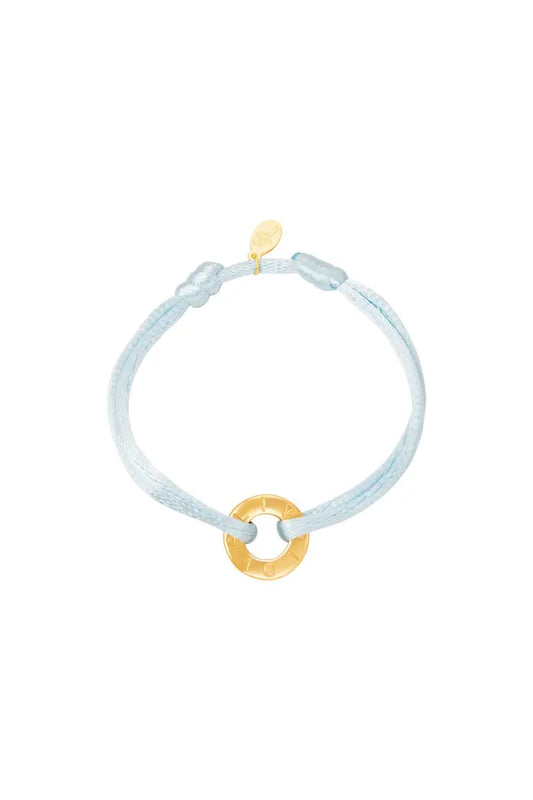 Bracelet cordon bleu clair