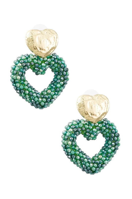 Earrings green