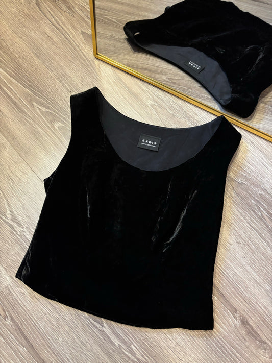 218-2 Akris Switzerland velvet top